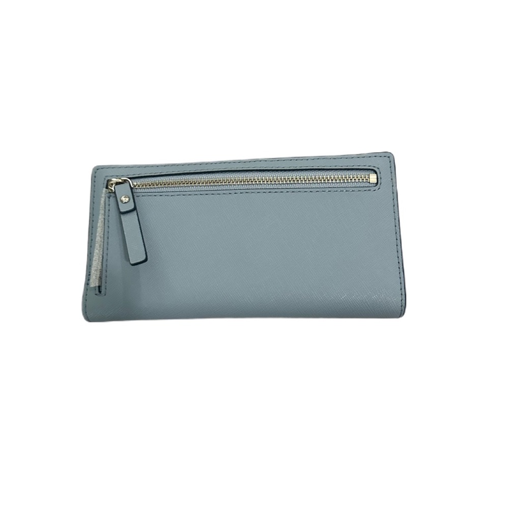 NWT/Kate Spade New York Laurel Way Stacy Leather Wallet/ Blue Dawn - Picture 5 of 13